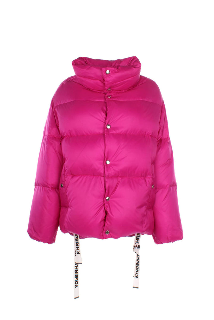 Idee Regalo Puff Oversize Bomber Poliestere Fuxia - Khrisjoy - Donna