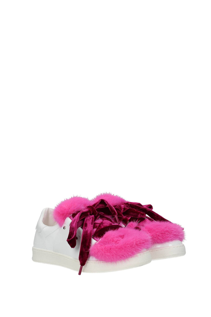Sneakers Ambre Vernice Bianco Fuxia - Moncler - Donna