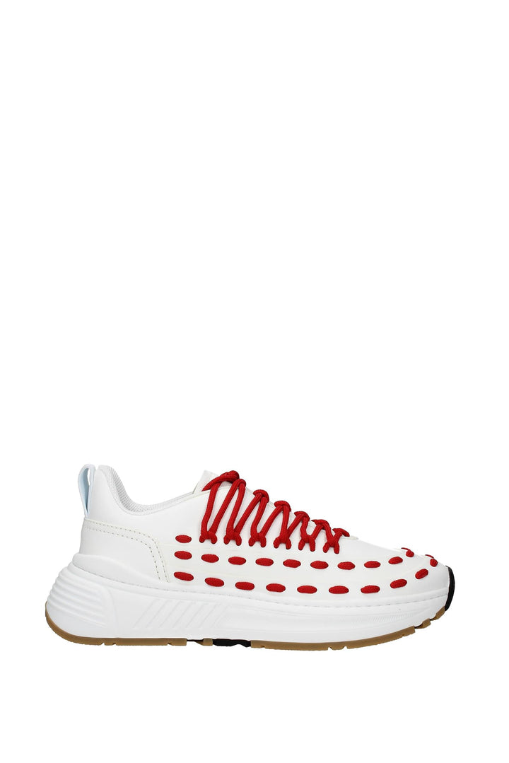 Sneakers Pelle Bianco Rosso - Bottega Veneta - Uomo
