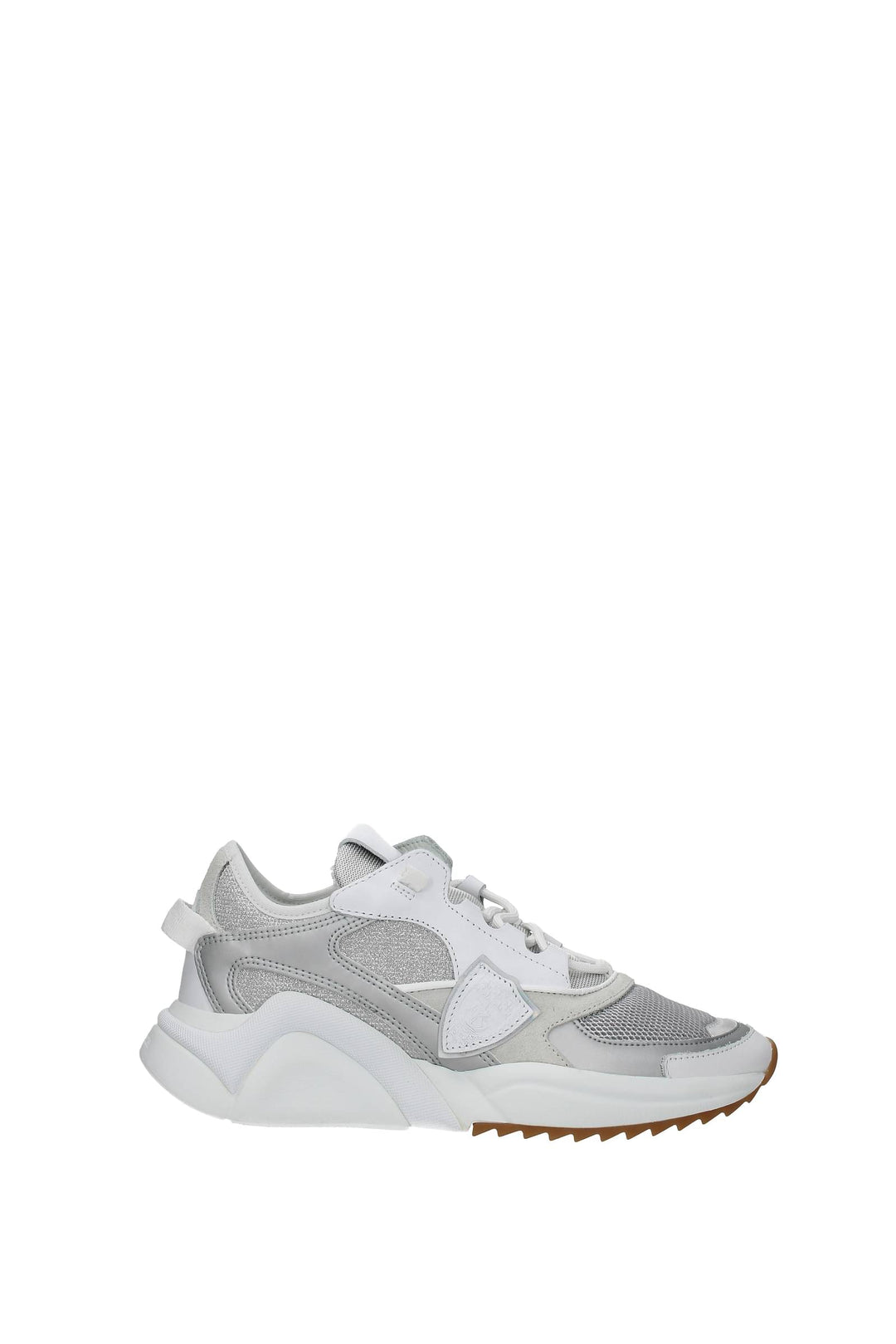 Sneakers Eze Tessuto Argento Bianco - Philippe Model - Donna