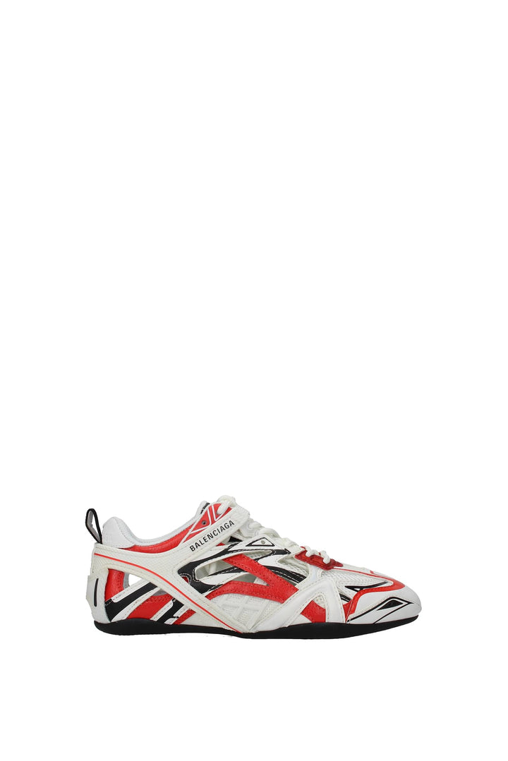 Sneakers Pelle Bianco Rosso - Balenciaga - Donna