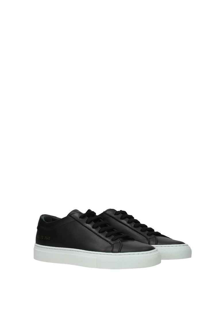 Sneakers Pelle Nero Bianco - Common Projects - Donna