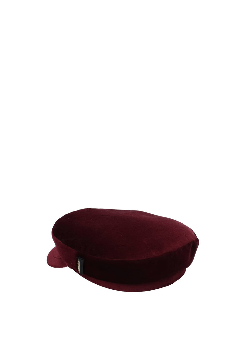 Cappelli Cotone Rosso Bordeaux - Borsalino - Uomo