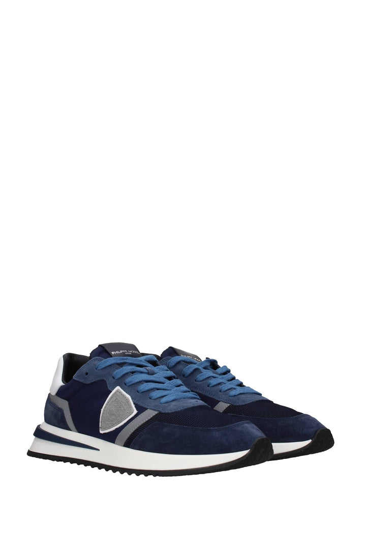 Sneakers Tropez 2.1 Tessuto Blu Blu Royal - Philippe Model - Uomo