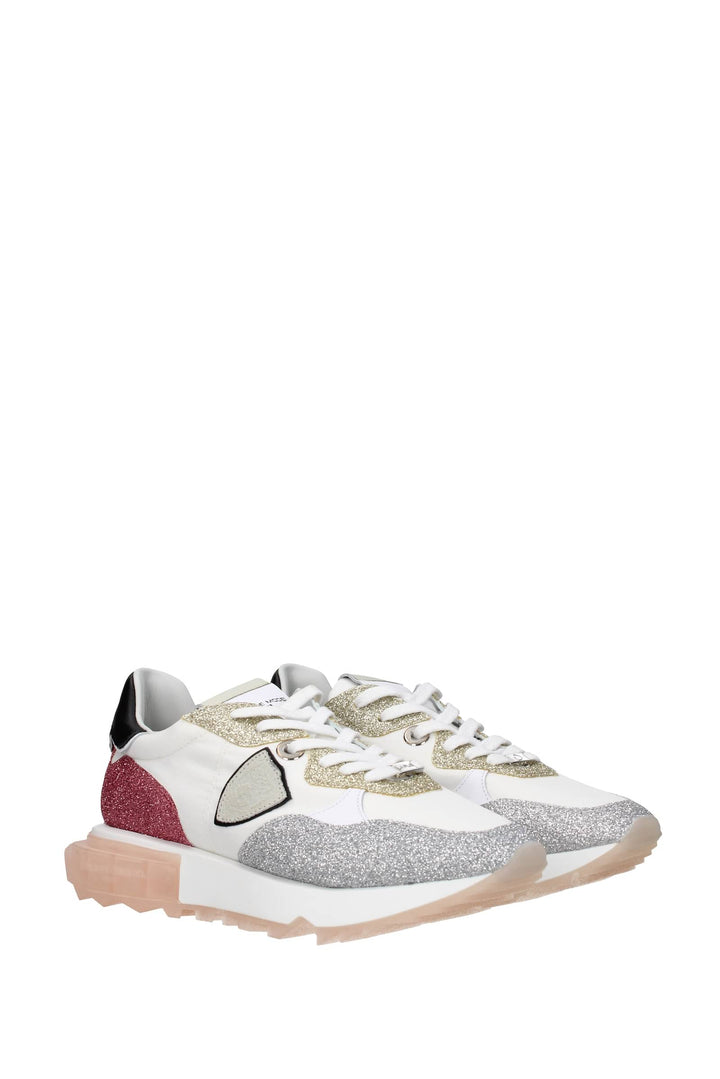 Sneakers La Rue Tessuto Bianco Multicolore - Philippe Model - Donna
