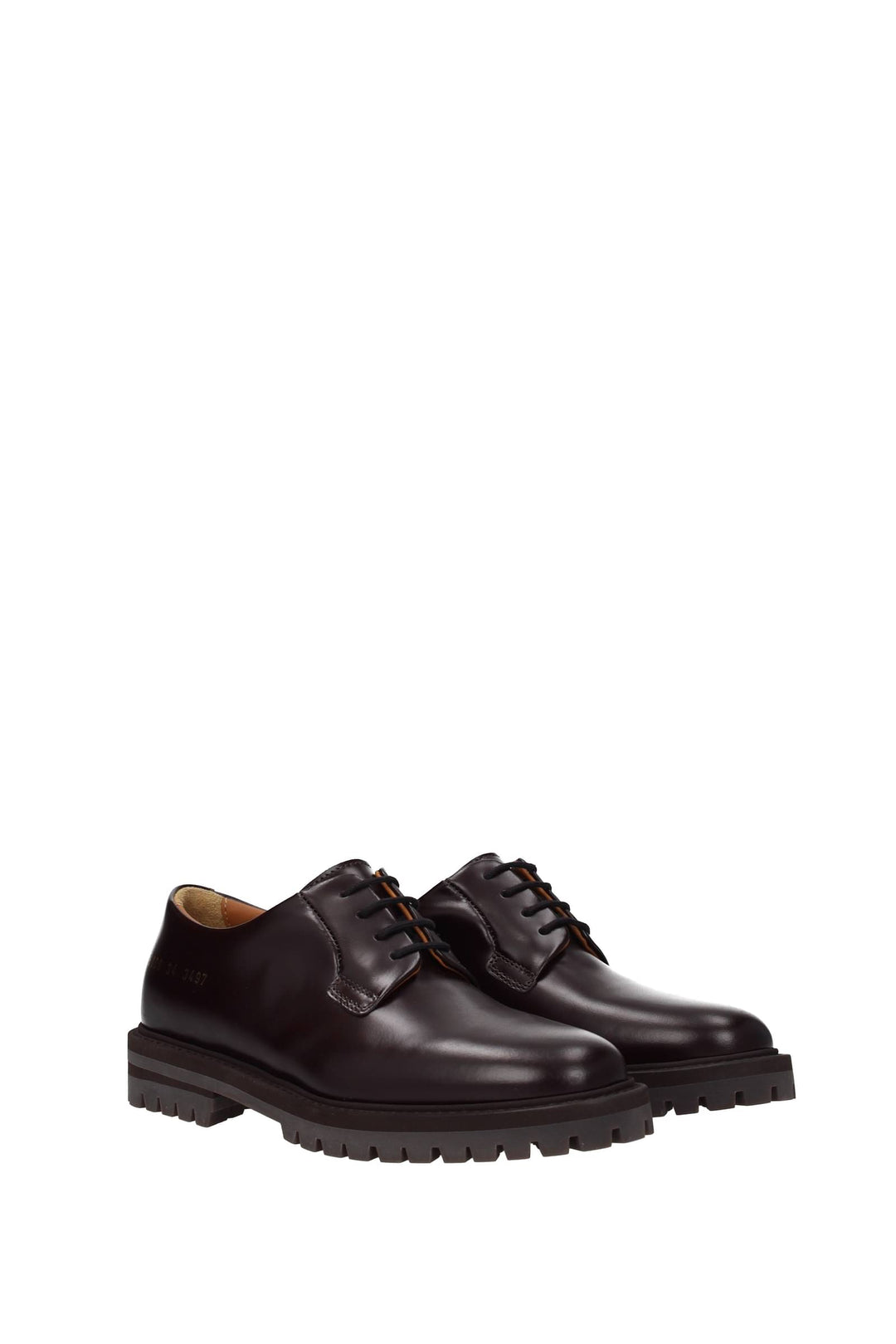 Derby Pelle Rosso Oxblood - Common Projects - Donna