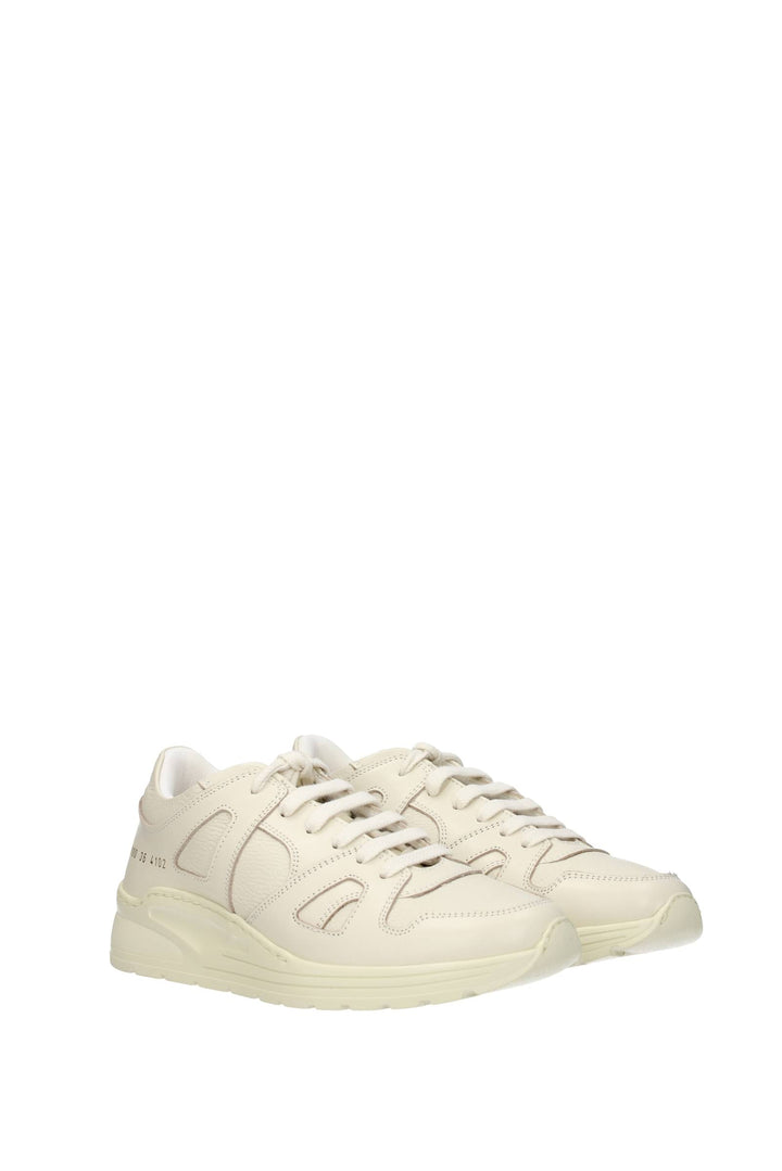 Sneakers Pelle Beige - Common Projects - Donna