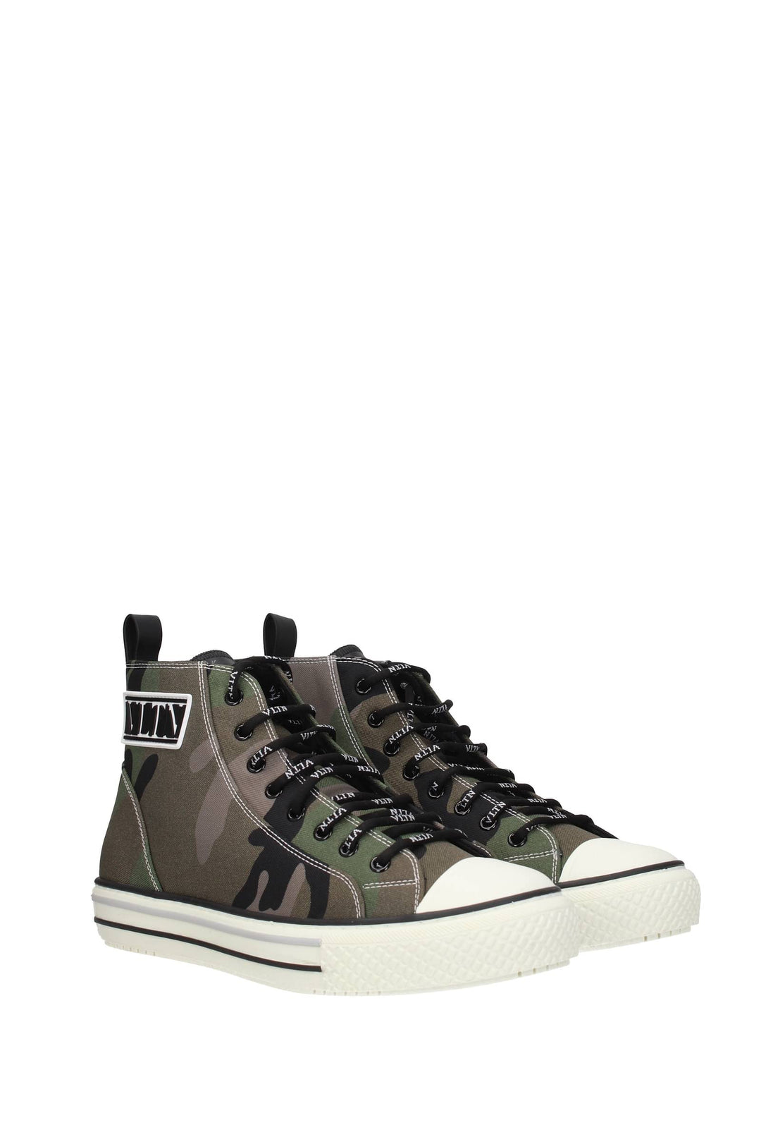 Sneakers Vltn Tessuto Verde Verde Militare - Valentino Garavani - Uomo
