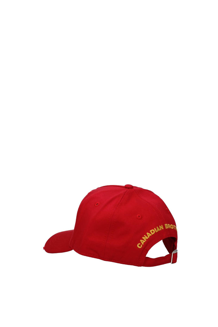 Cappelli Cotone Rosso - Dsquared2 - Uomo