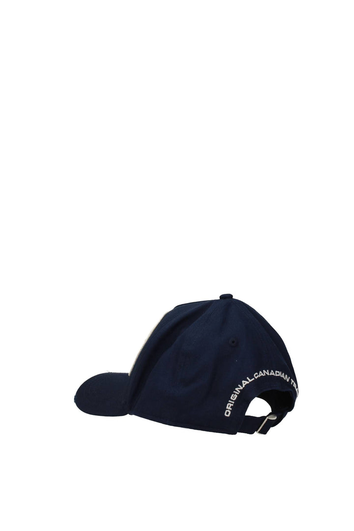 Cappelli Cotone Blu - Dsquared2 - Uomo