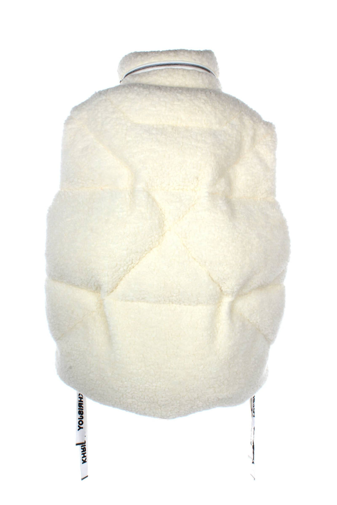 Idee Regalo Puff Oversize Vest Pile Acrilica Bianco Avorio - Khrisjoy - Donna