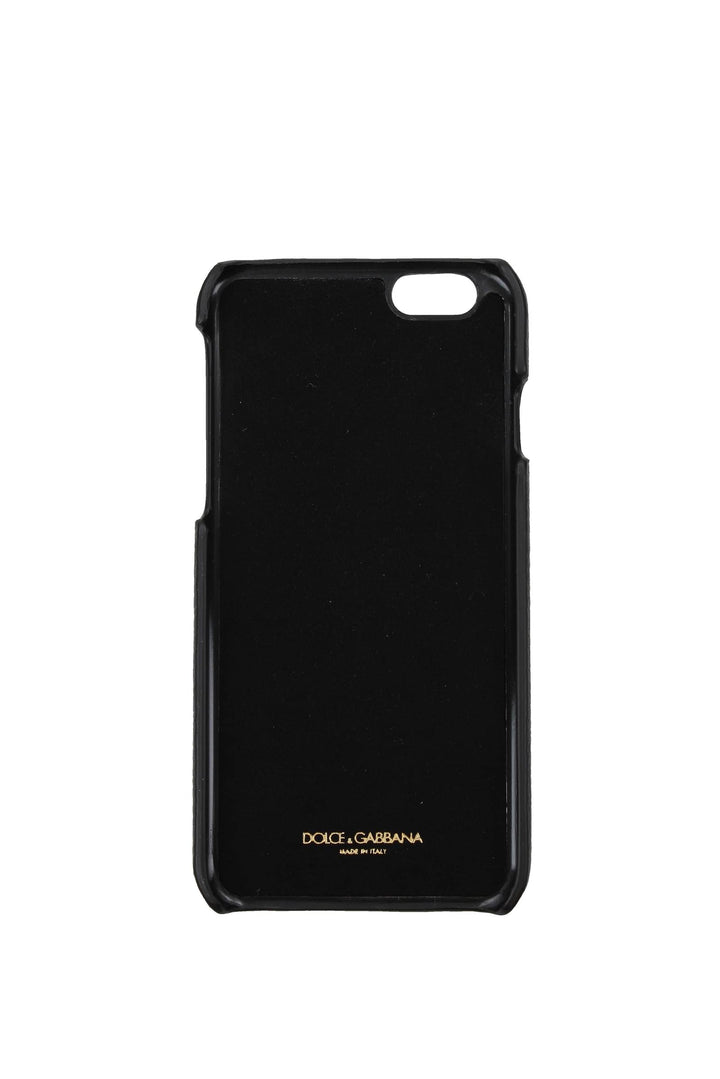 Porta I Phone Iphone 6g Pelle Nero - Dolce&Gabbana - Uomo