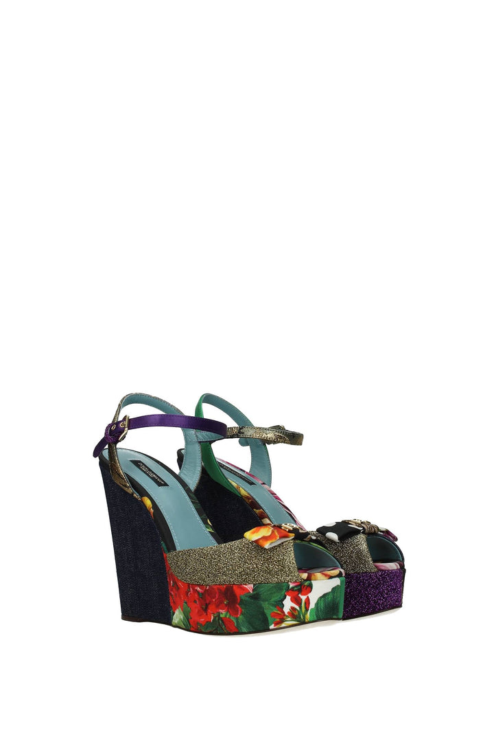 Sandali Tessuto Multicolor - Dolce&Gabbana - Donna