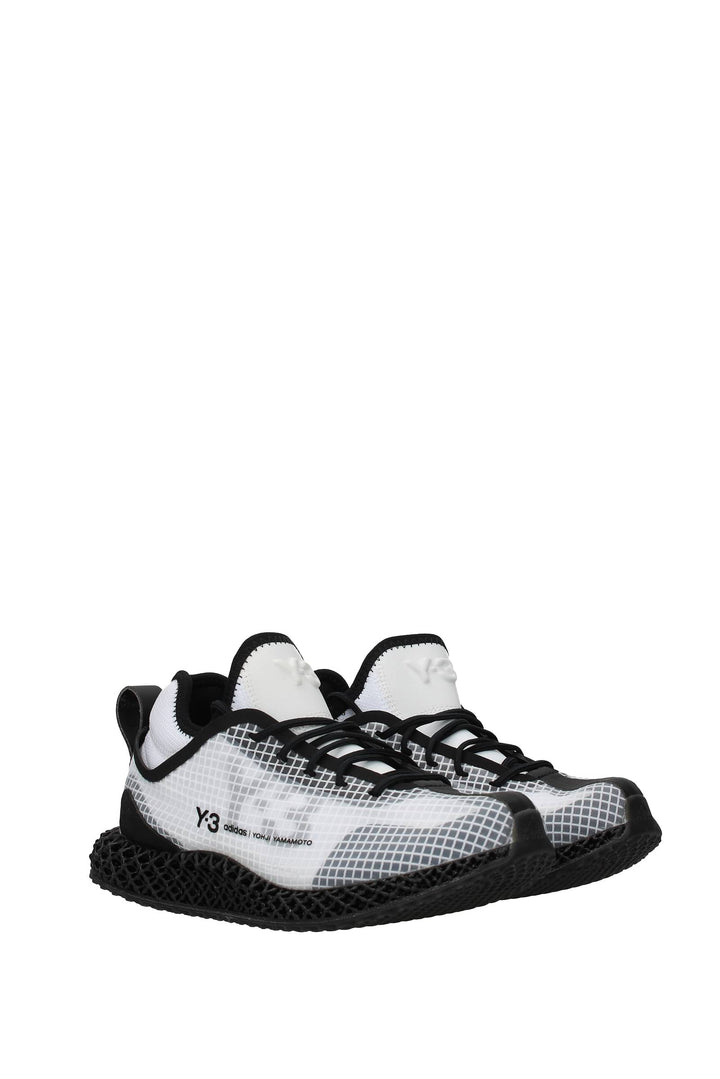 Sneakers Adidas Runner Tessuto Bianco Nero - Y3 Yamamoto - Uomo