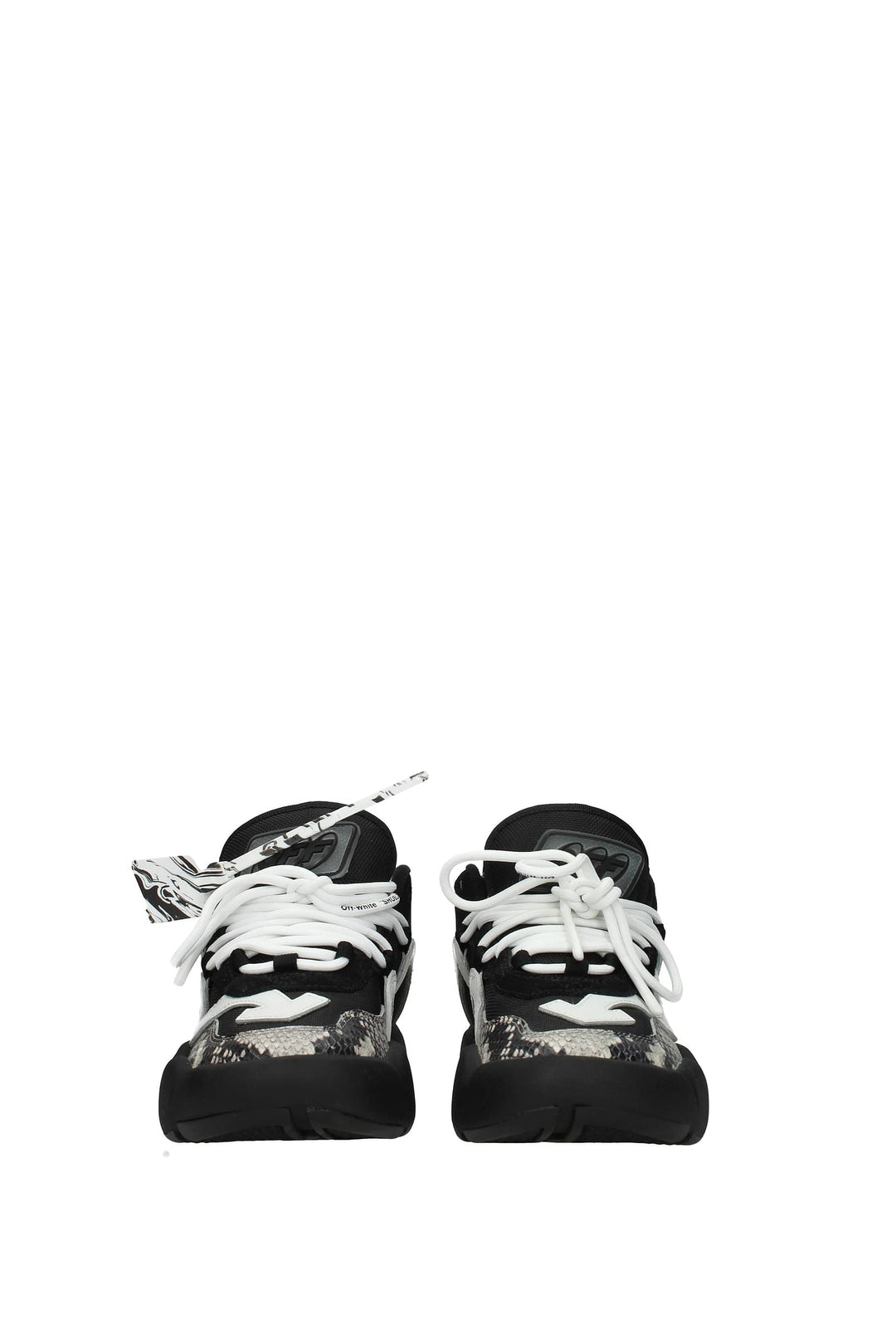 Sneakers Tessuto Nero Beige - Off-White - Donna