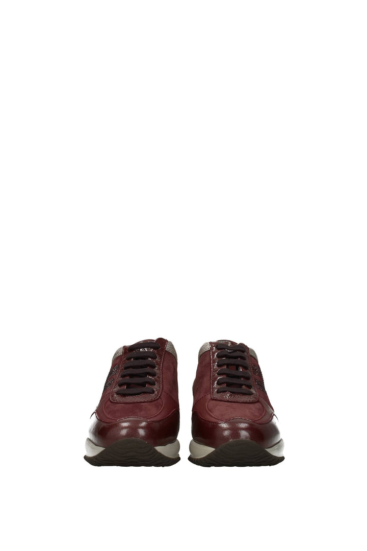 Sneakers Pelle Rosso Rosso Mattone - Hogan - Donna