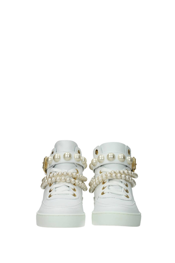 Sneakers Pelle Bianco - Moschino - Donna