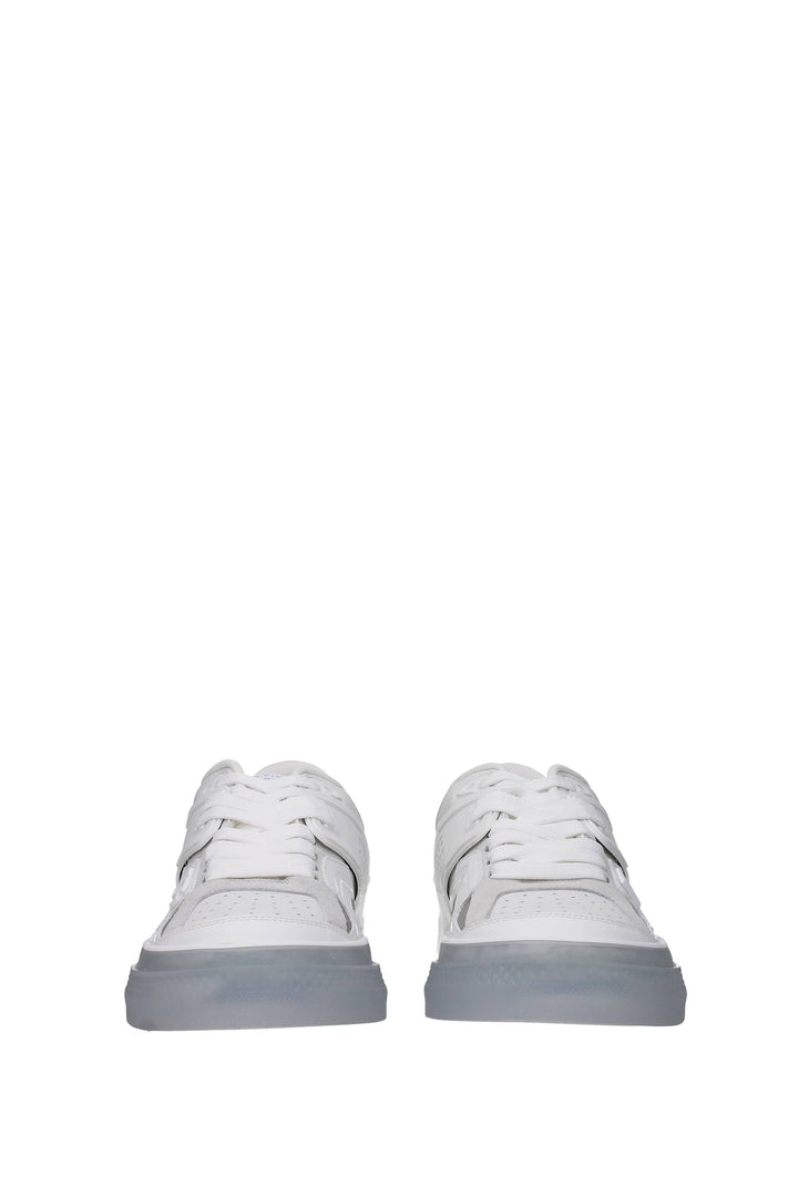 Sneakers Pelle Bianco Argento - Dolce&Gabbana - Uomo