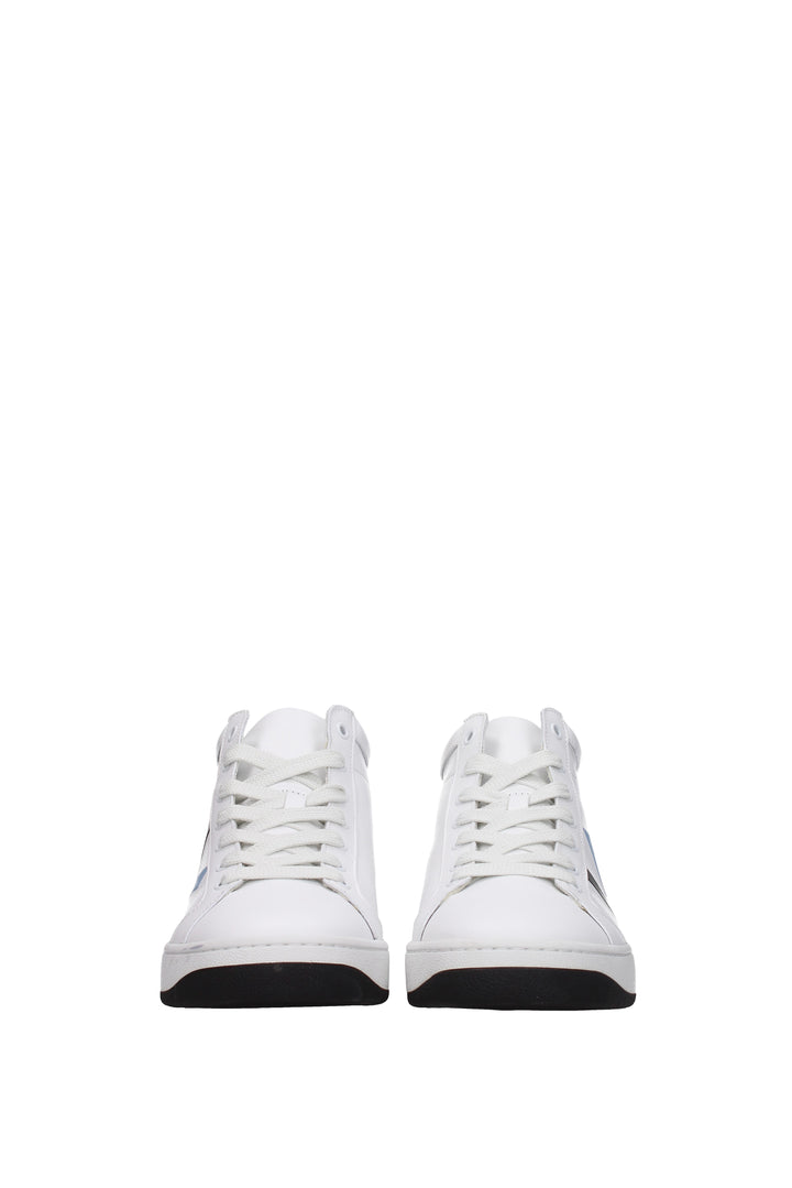 Sneakers Pelle Bianco Nero - Kenzo - Uomo
