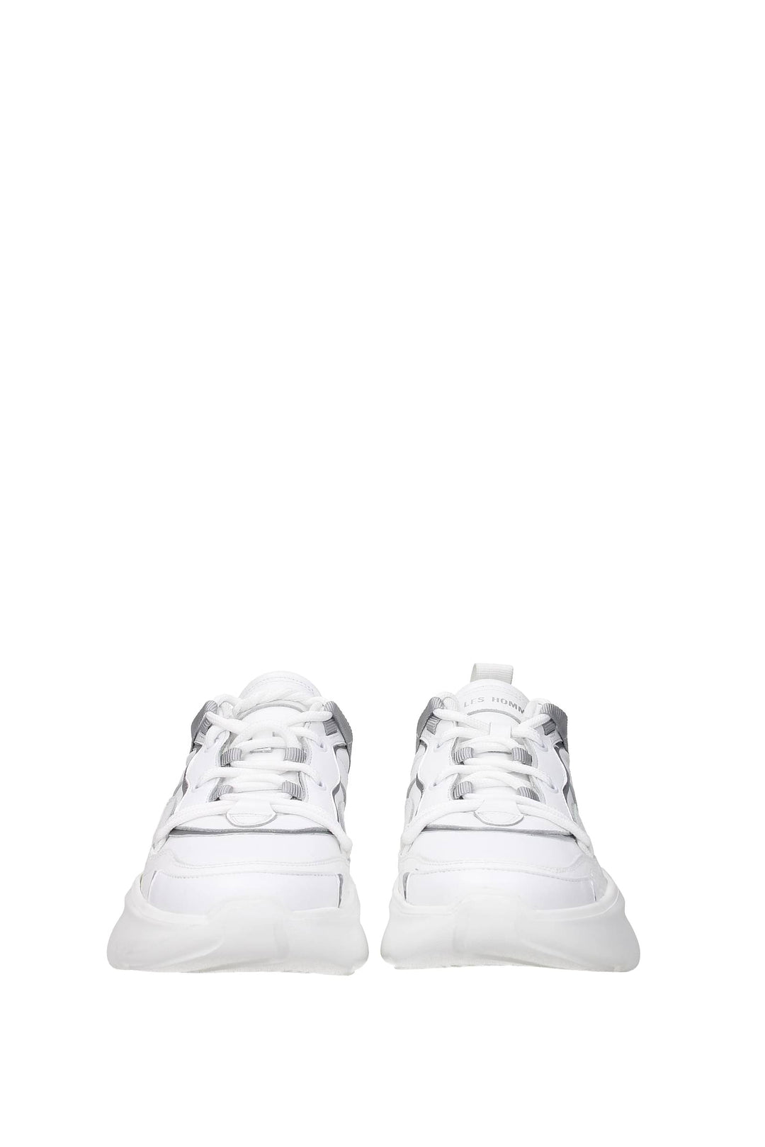 Sneakers Pelle Bianco Grigio - Les Hommes - Uomo