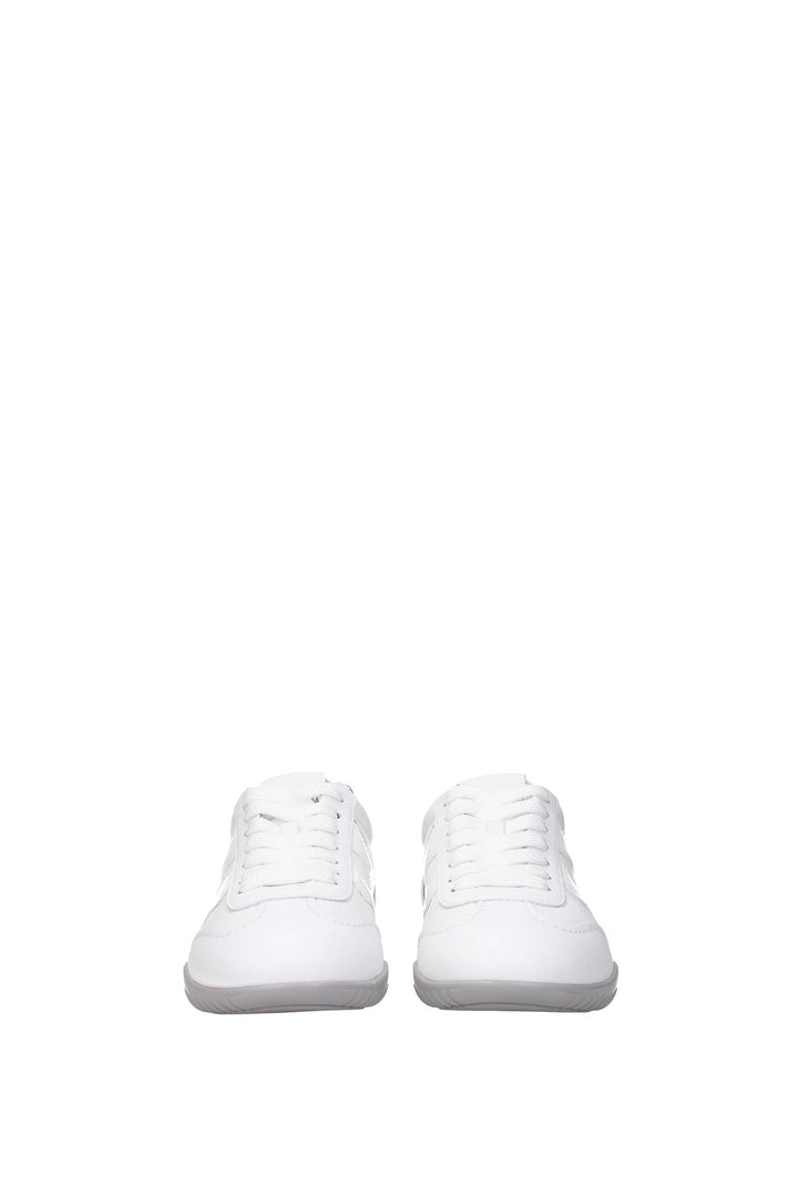 Sneakers Pelle Bianco Argento - Hogan - Donna