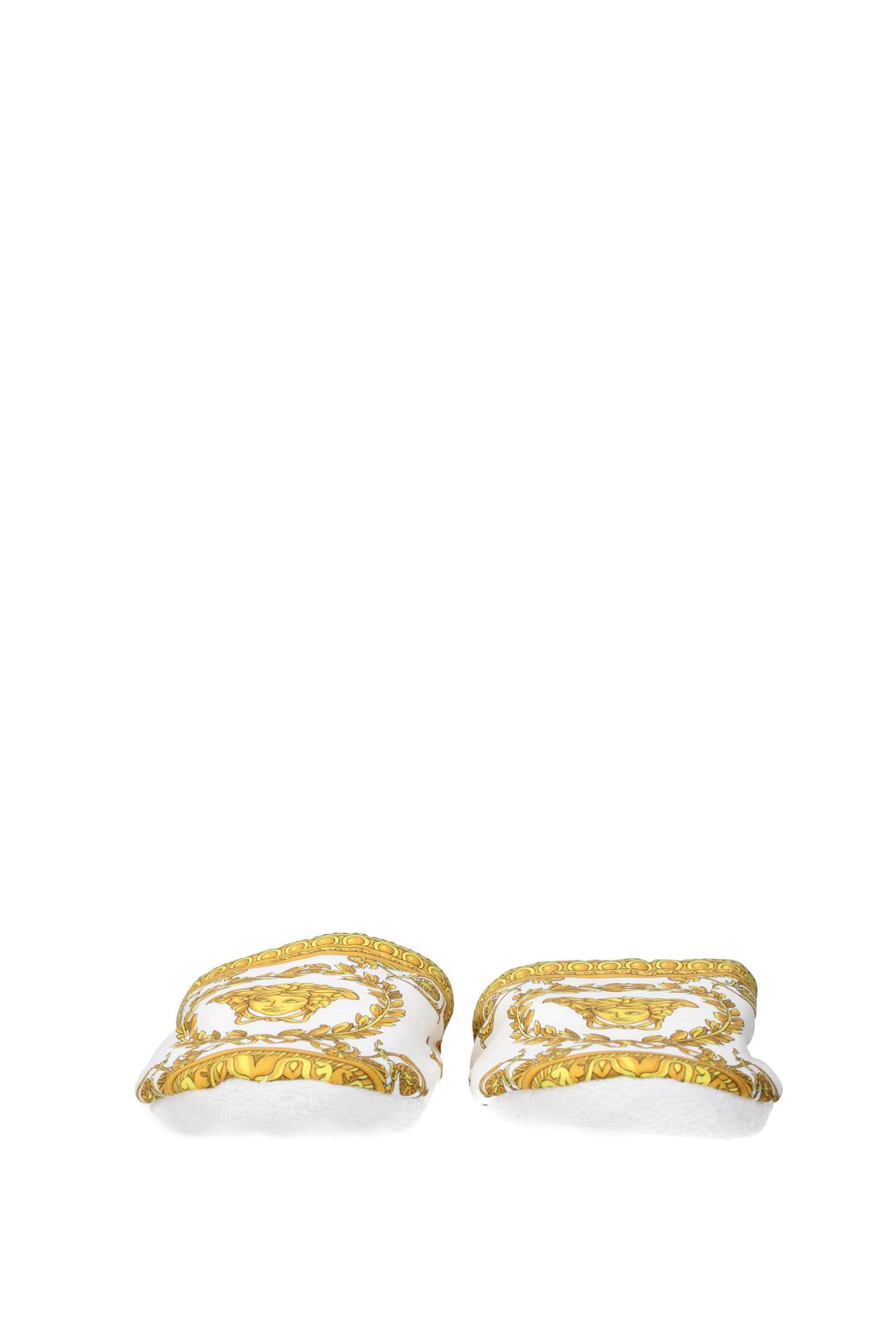 Ciabatte E Zoccoli Tessuto Bianco Oro - Versace - Uomo