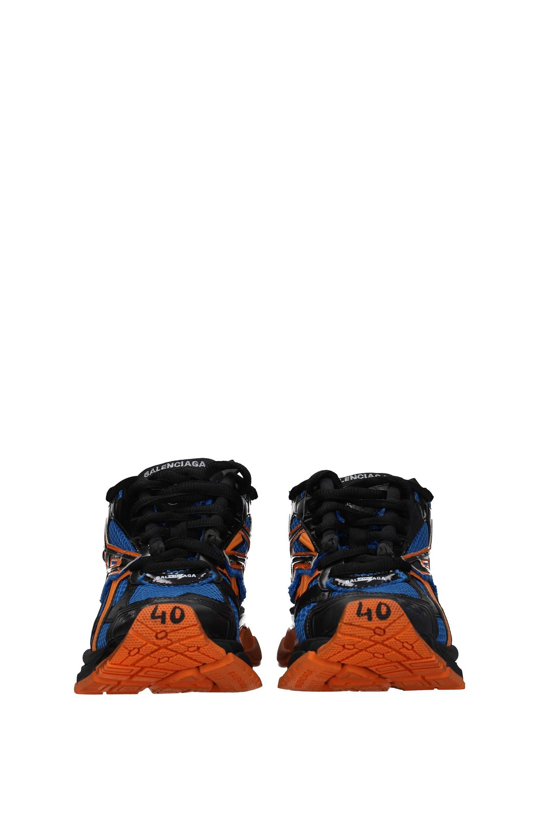Sneakers Runner Tessuto Blu Arancione - Balenciaga - Uomo