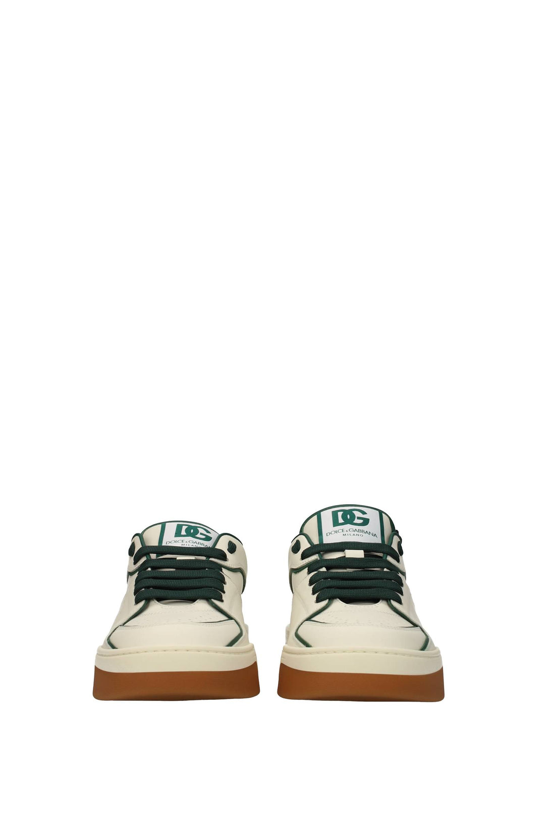 Sneakers Pelle Beige Verde - Dolce&Gabbana - Uomo