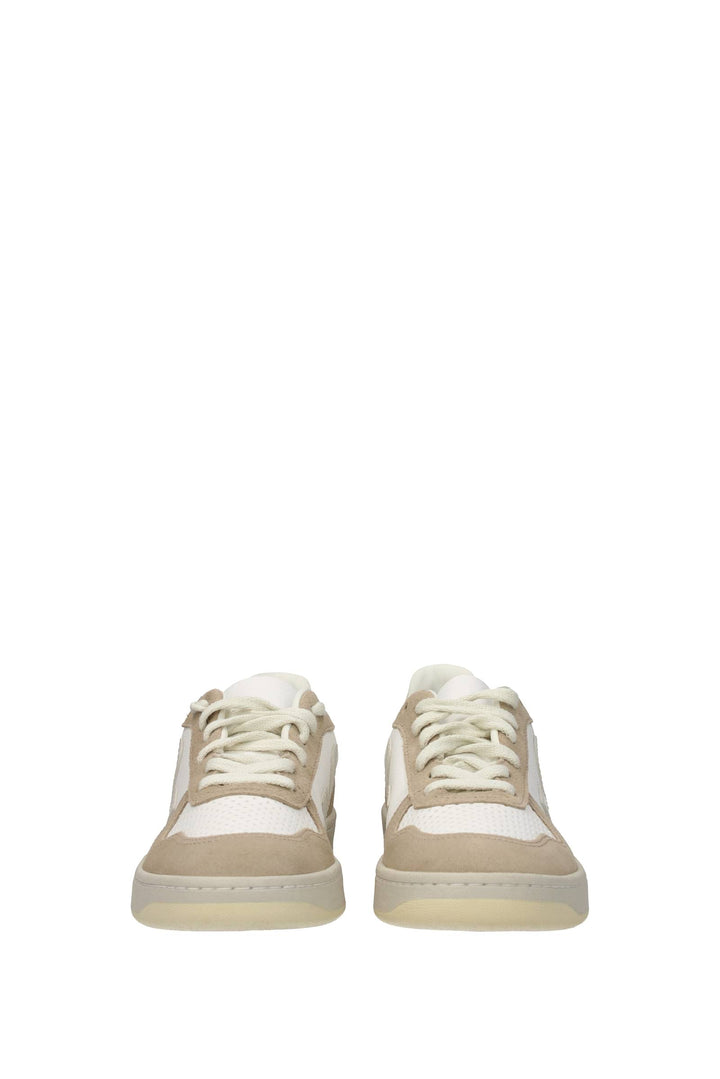Sneakers V 10 Pelle Bianco Sahara - Veja - Donna