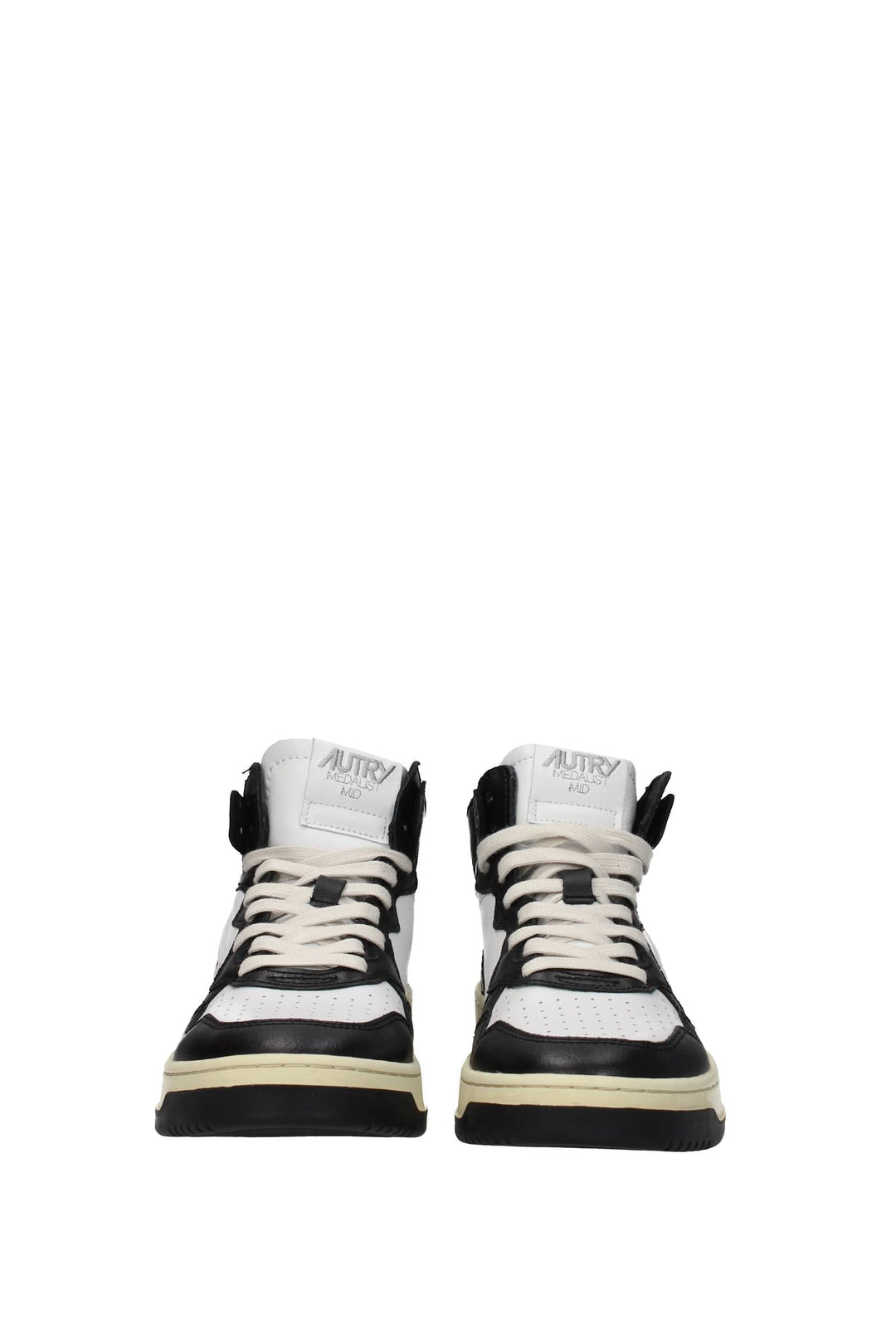 Sneakers Pelle Bianco Nero - Autry - Uomo