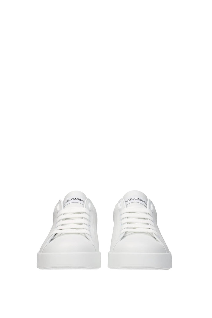Sneakers Pelle Bianco - Dolce&Gabbana - Uomo