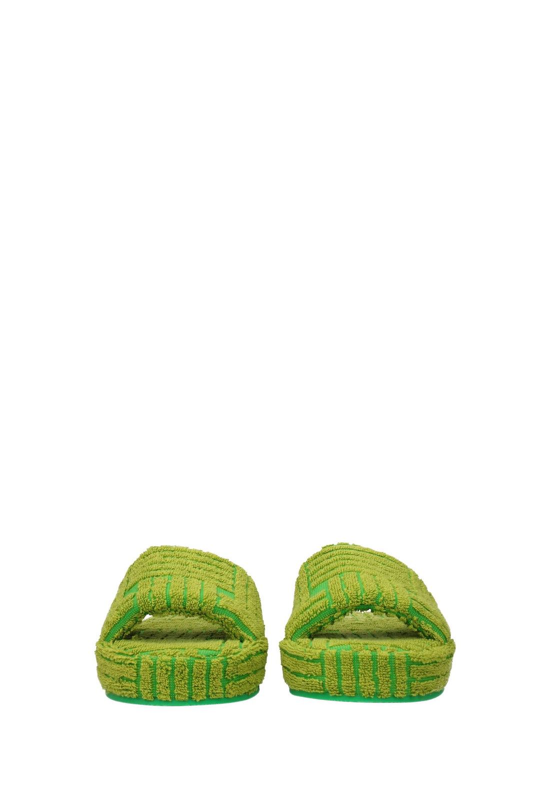 Ciabatte E Zoccoli Tessuto Verde Kiwi - Bottega Veneta - Uomo