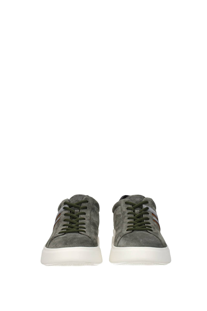 Sneakers H580 Camoscio Verde Cenere - Hogan - Uomo
