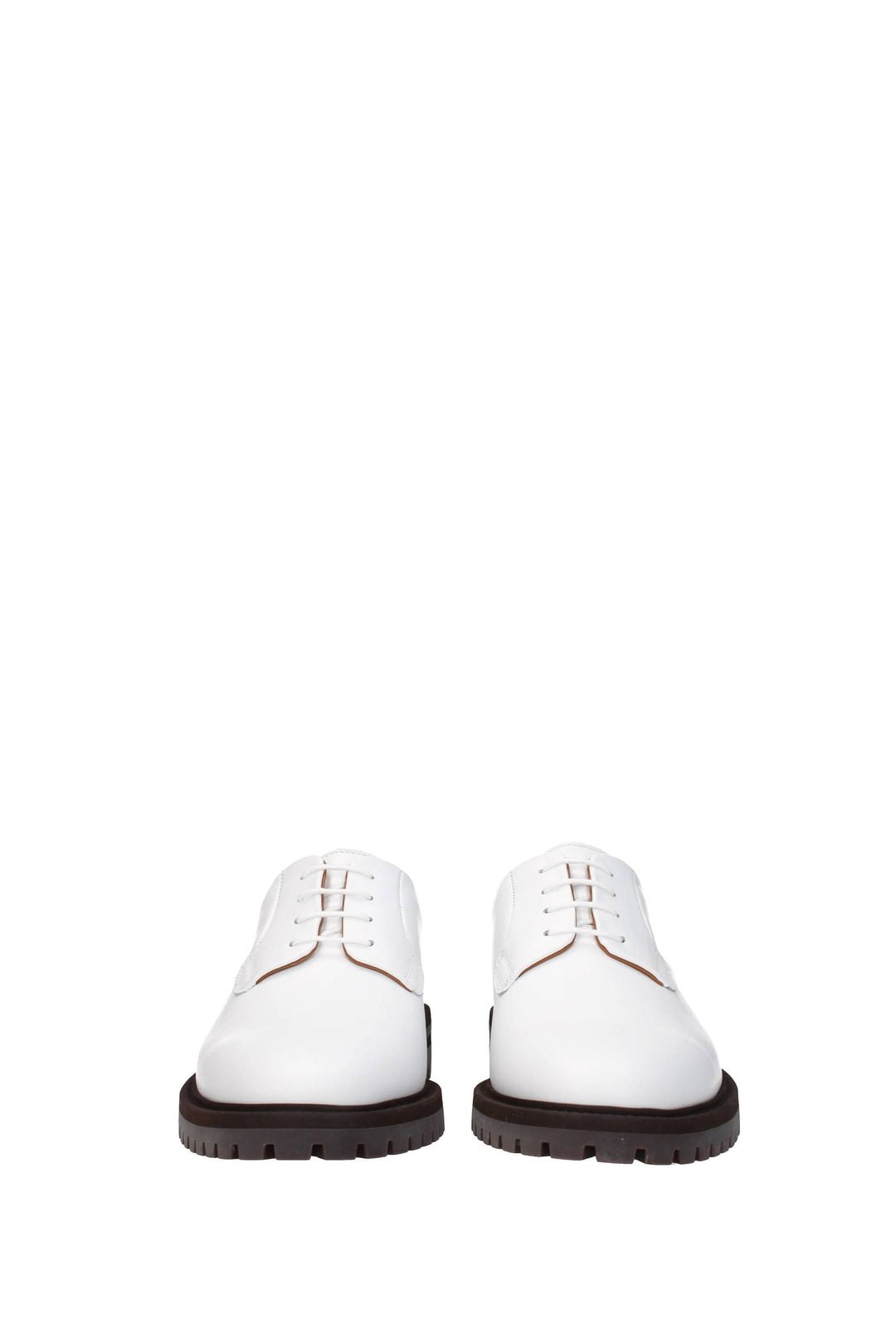 Derby Pelle Bianco - Common Projects - Uomo