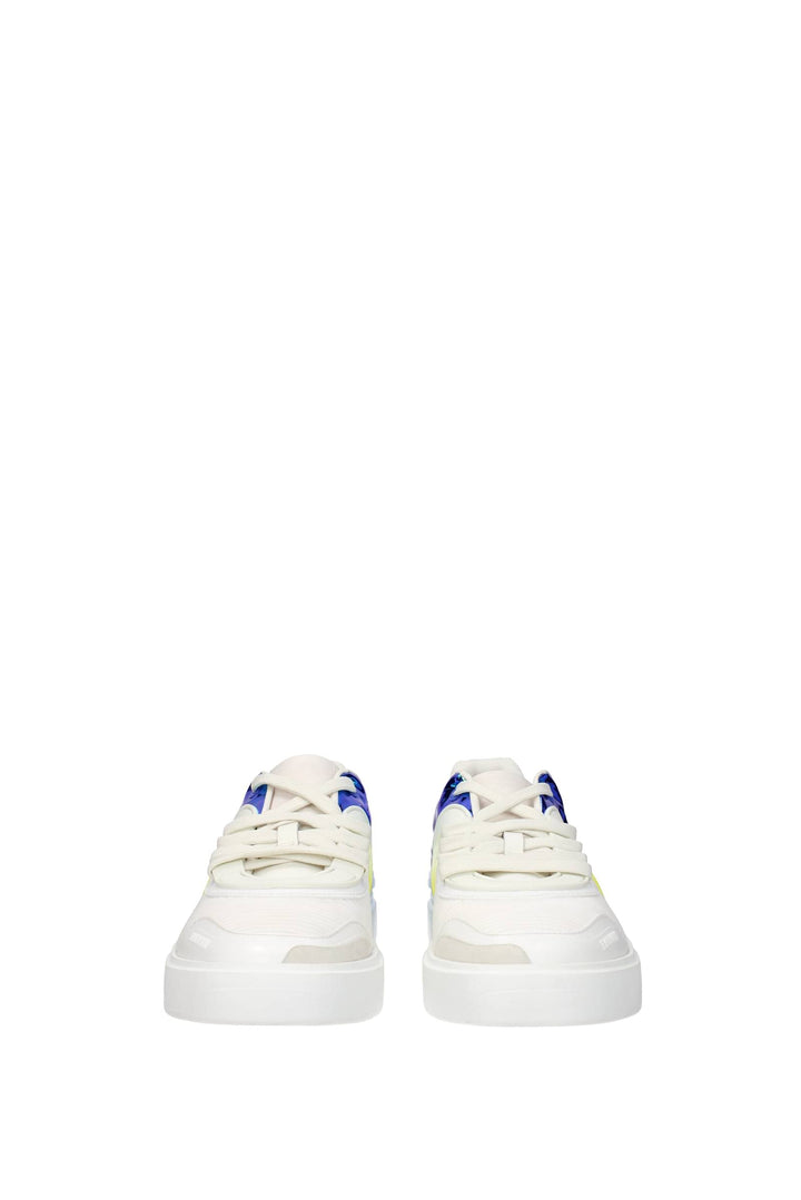 Sneakers Tessuto Bianco Blu - Balmain - Uomo