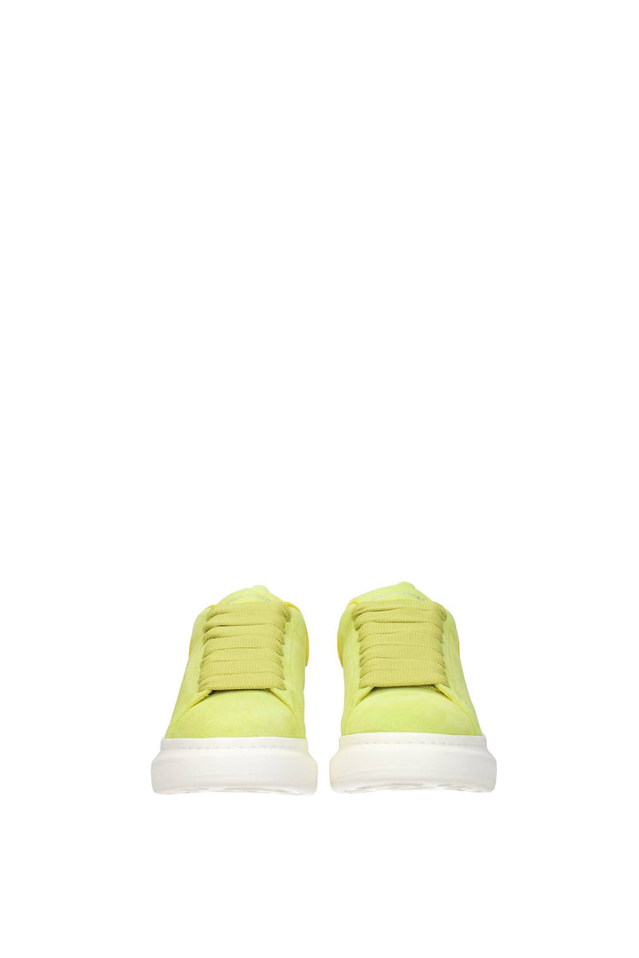Sneakers Oversize Camoscio Verde Giallo - Alexander McQueen - Donna