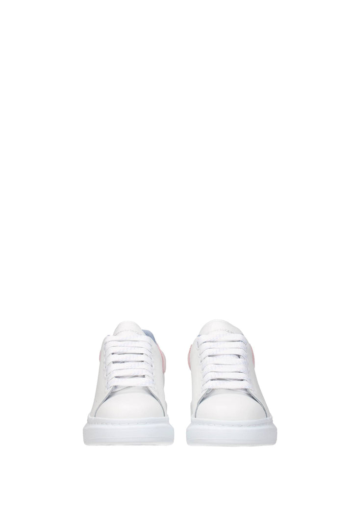 Sneakers Oversize Pelle Bianco Porcellana - Alexander McQueen - Donna