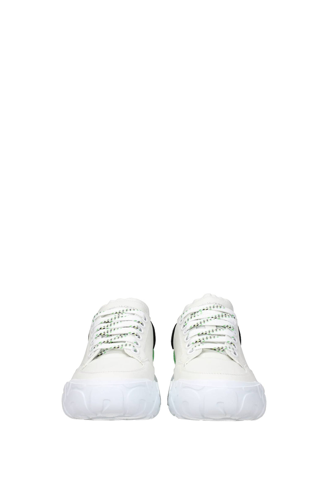 Sneakers Court Pelle Bianco Verde - Alexander McQueen - Donna