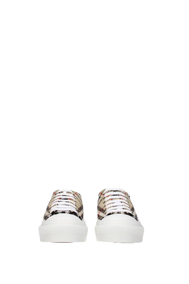 Sneakers Tessuto Beige Multicolore - Burberry - Donna