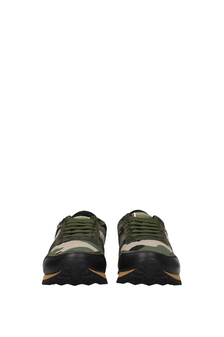 Sneakers Tessuto Verde Verde Militare - Valentino Garavani - Uomo