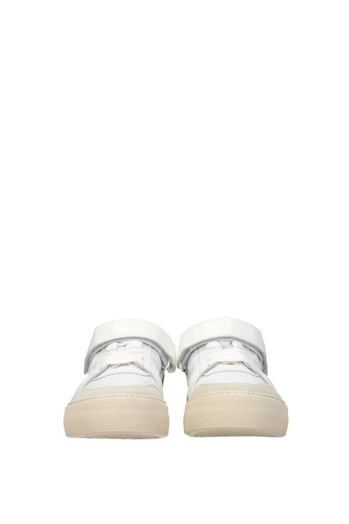 Sneakers Pelle Bianco Grigio - Ami - Uomo