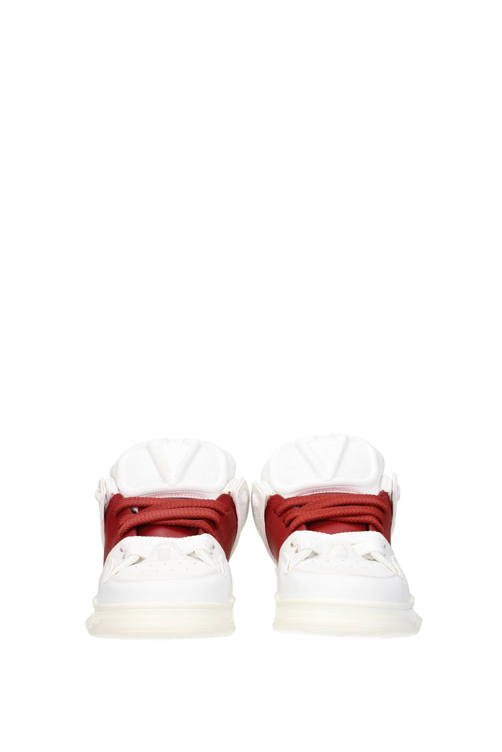 Sneakers Pelle Bianco Rosso - Valentino Garavani - Donna