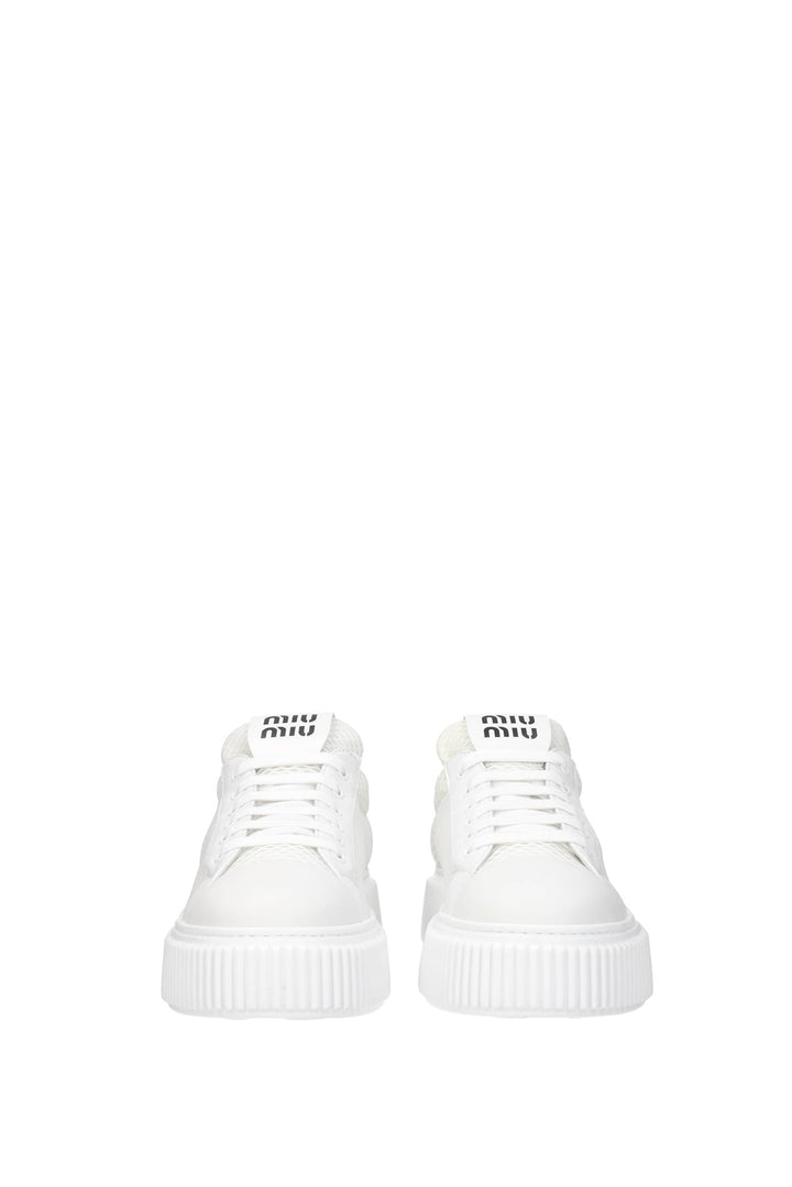 Sneakers Tessuto Bianco - Miu Miu - Donna