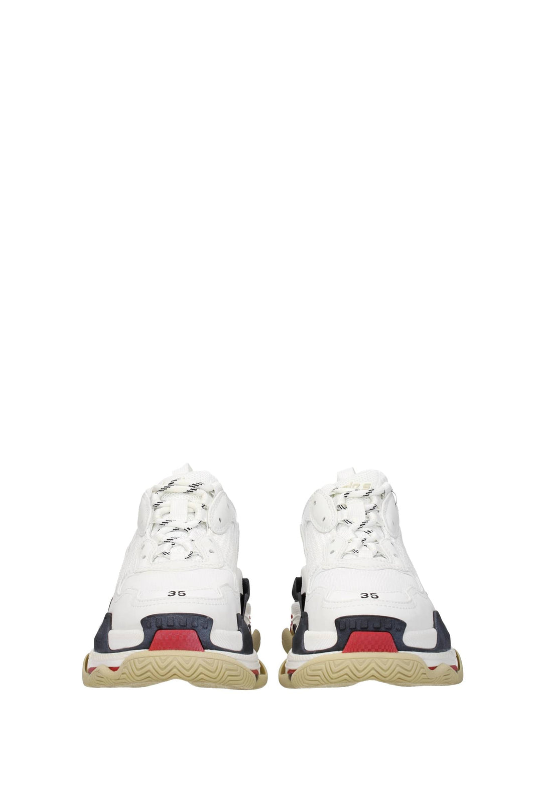 Sneakers Triple S Tessuto Bianco Rosso - Balenciaga - Donna
