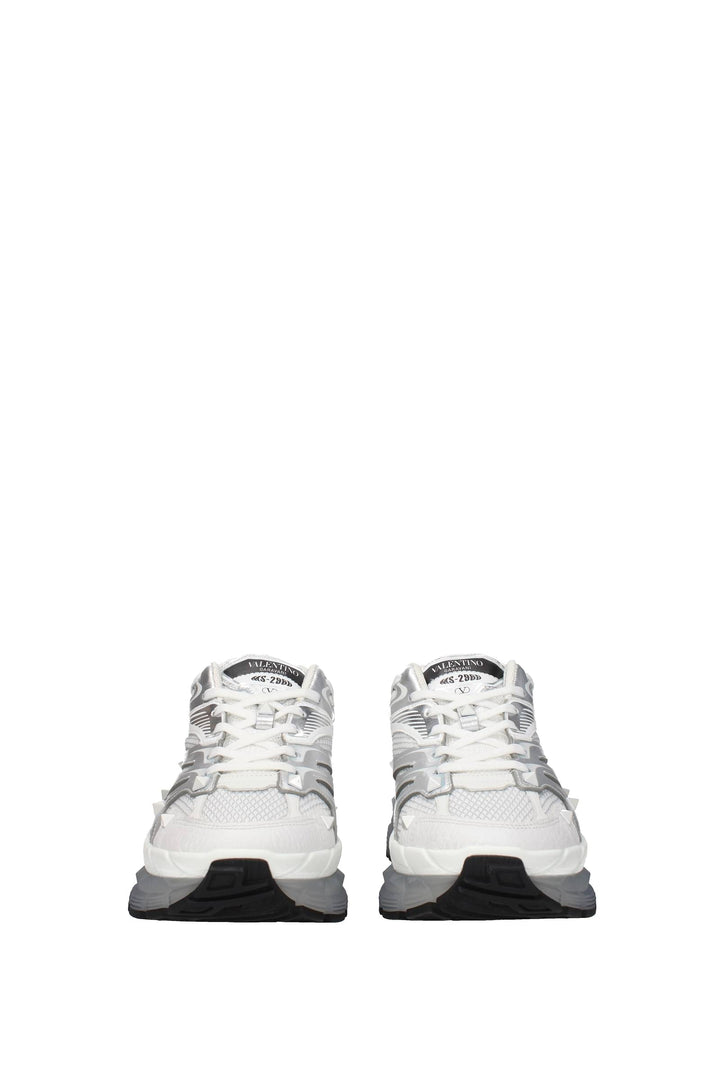 Sneakers Ms 2960 Tessuto Bianco Argento - Valentino Garavani - Uomo