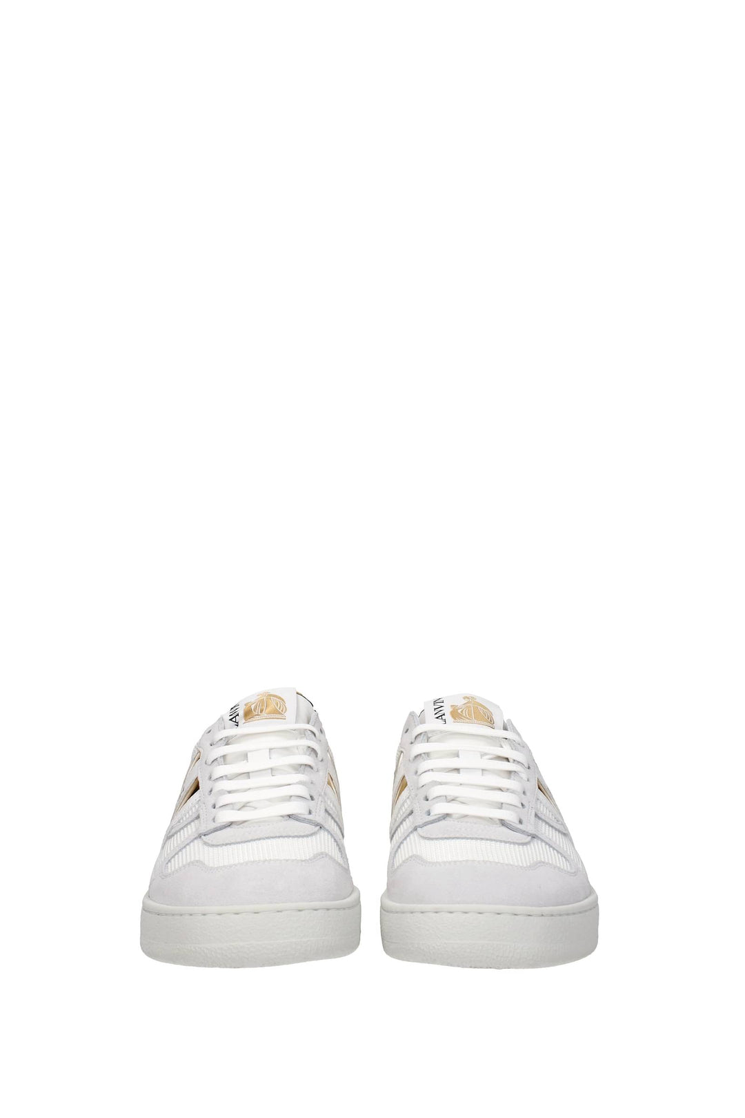 Sneakers Clay Tessuto Bianco Oro - Lanvin - Donna
