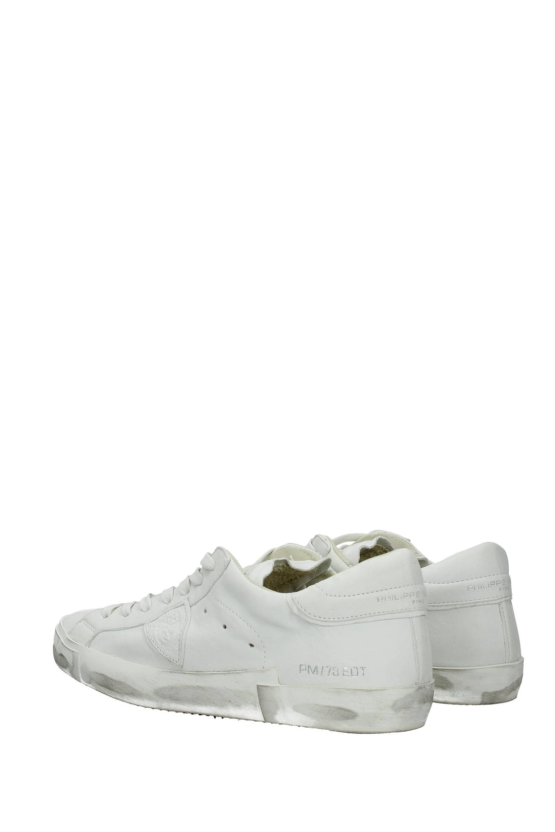 Sneakers Prsx Pelle Bianco Bianco - Philippe Model - Uomo