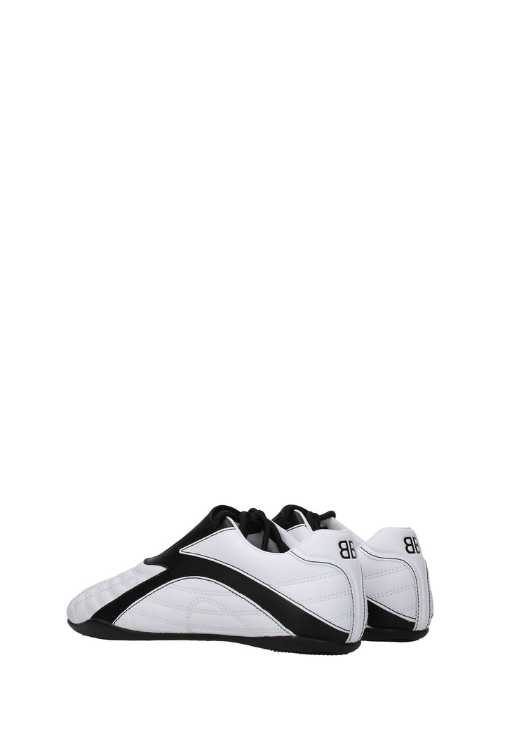 Sneakers Pelle Bianco Nero - Balenciaga - Donna