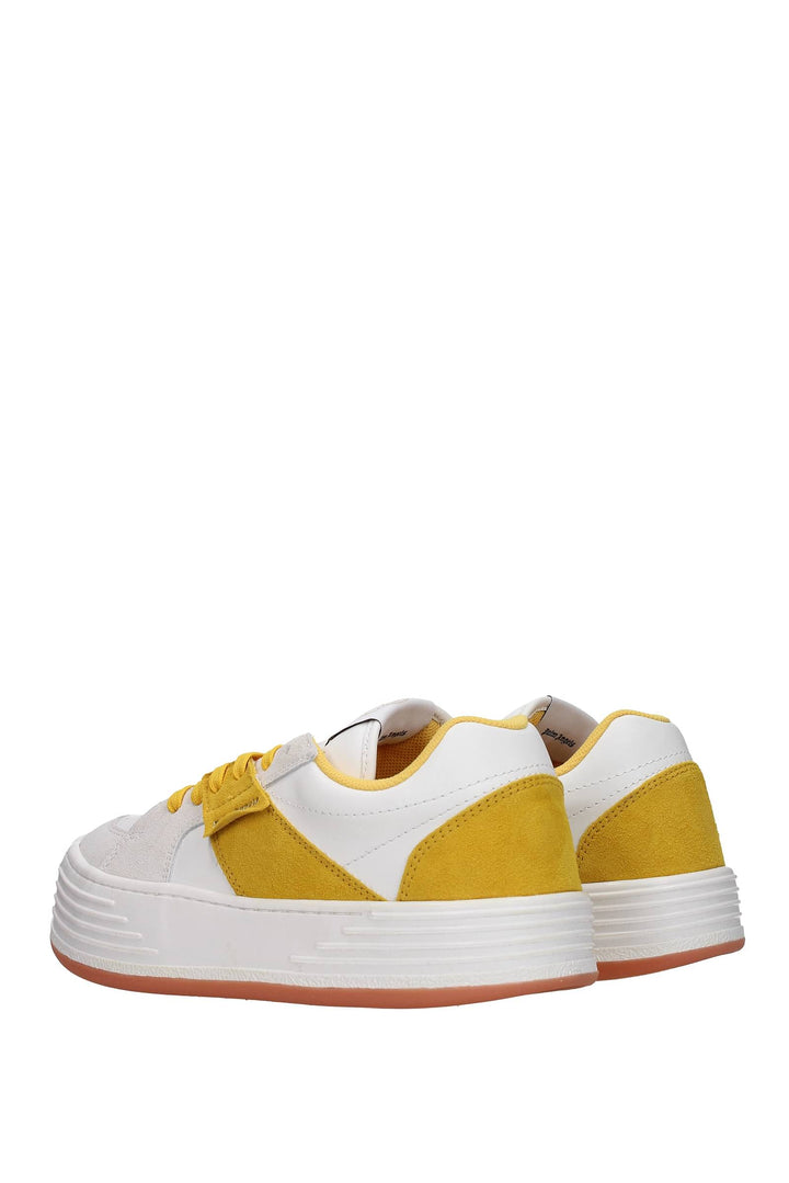Sneakers Pelle Bianco Giallo - Palm Angels - Uomo
