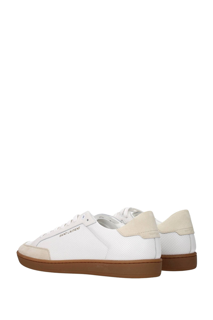 Sneakers Pelle Bianco - Saint Laurent - Uomo